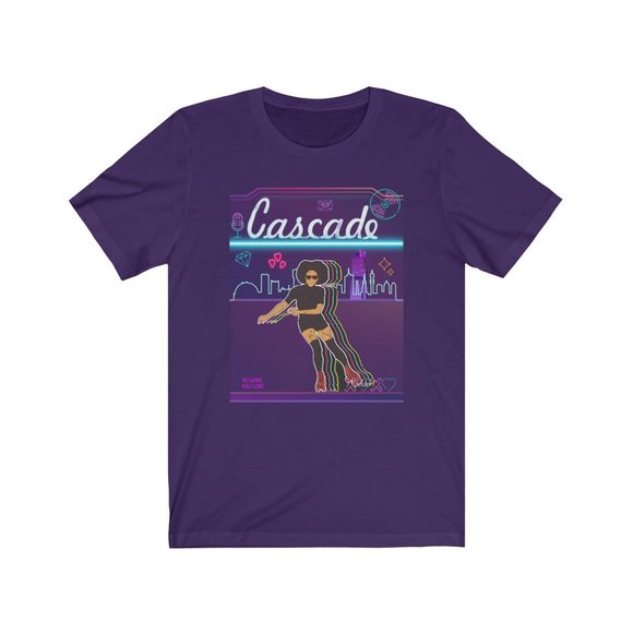 CASCADE ATL Skate Tee Shirt Indigo Candy - Picture 1 of 2